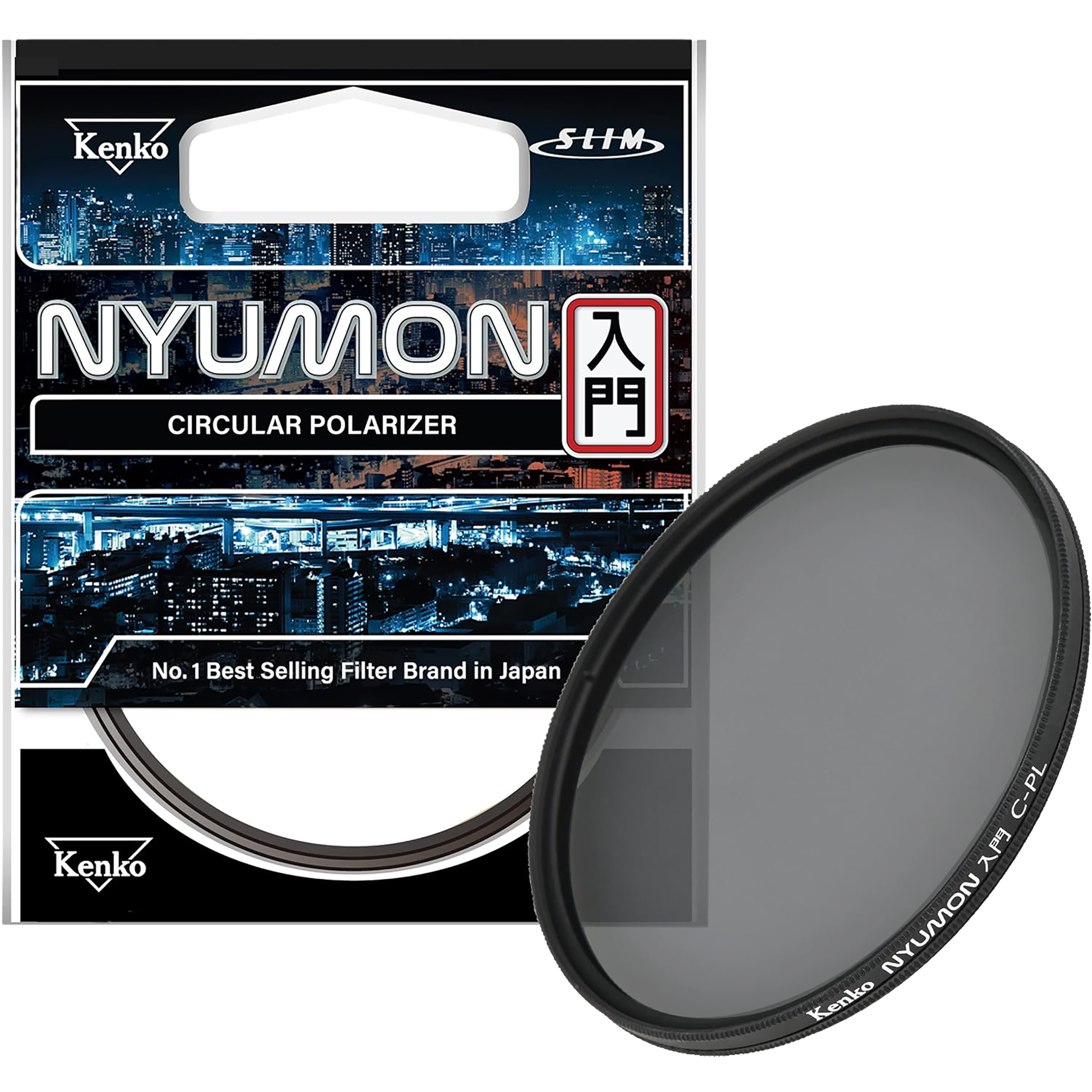 Kenko Nyumon Slim C-PL Filter, Circular Polarizer Filter, 37-82mm
