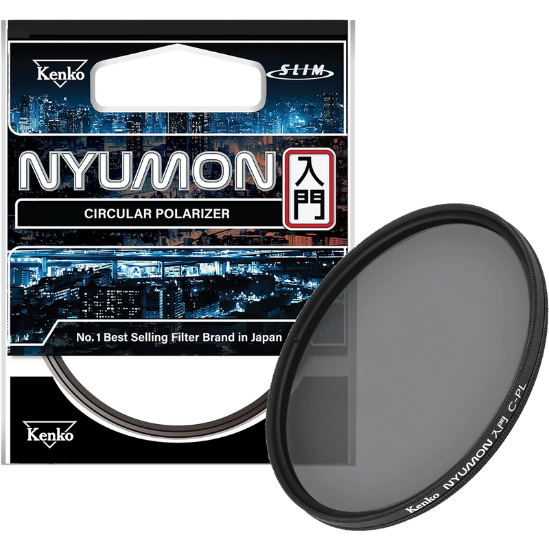 Kenko Nyumon Slim C-PL Filter, Circular Polarizer Filter, 37-82mm